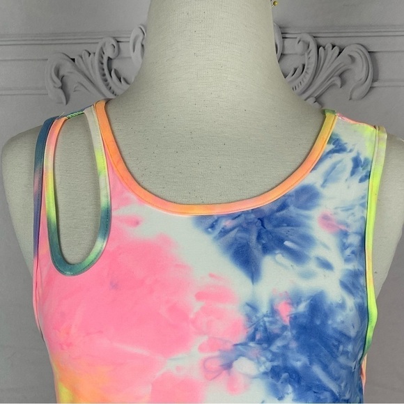 Vibrant Tie-Dye Sleeveless Midi Dress - Picture 7 of 8